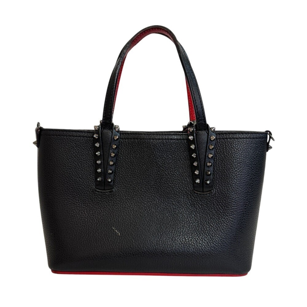 Christian Louboutin Cabata Leather Handbag, Black